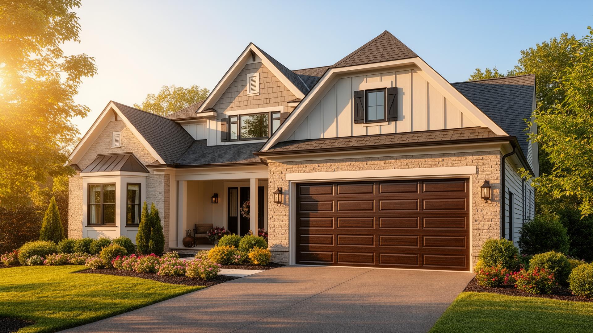 Beautiful Utah home with new garage door
